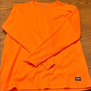 Dickies Men's Vibrant Orange Long Sleeve Tee/8